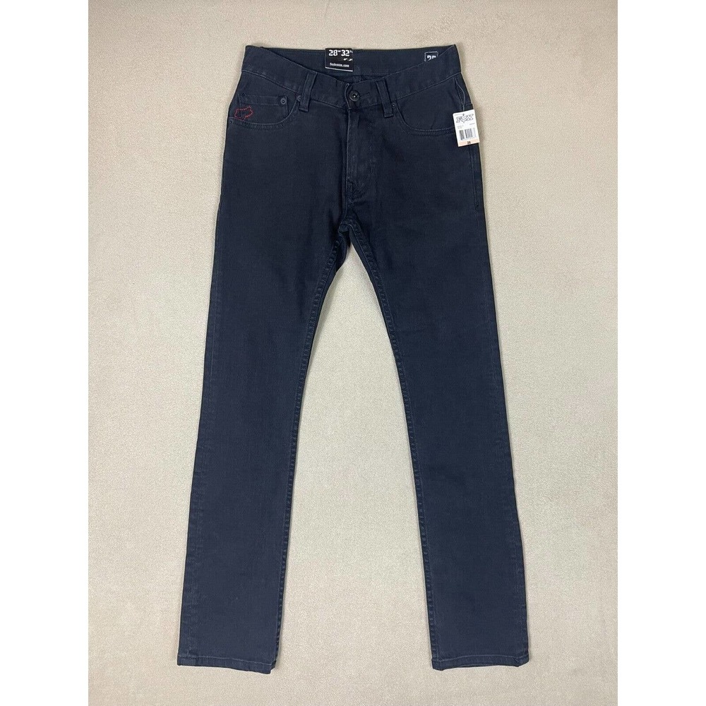Fox Racing Jeans Adult 28 Black T-Rex Straight Leg Mid Rise Denim Womens NWT